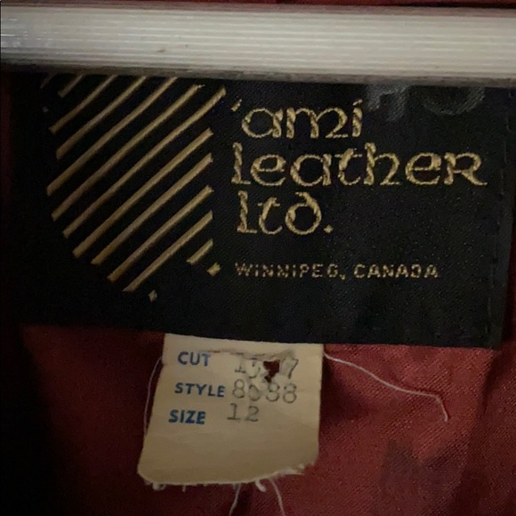 Vintage rust brown suede jacket size 12 - Picture 5 of 6